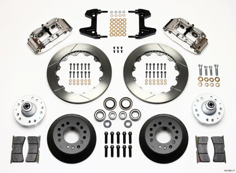 Wilwood Narrow Superlite 6R Front Hub Kit 12.88in Polished 74-80 Pinto/Mustang II Disc Spindle only 140-9801-P 140-9801-P Photo - Primary