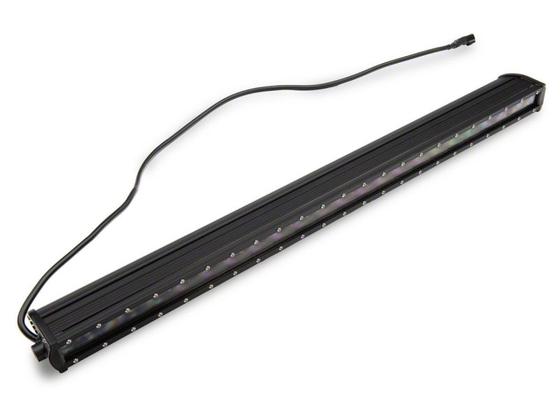Raxiom 18-23 Jeep Wrangler JL Axial Series 30-In Single Row LED Light Bar w/ Hood Mounting Brackets J139110 J139110 Photo - Close Up