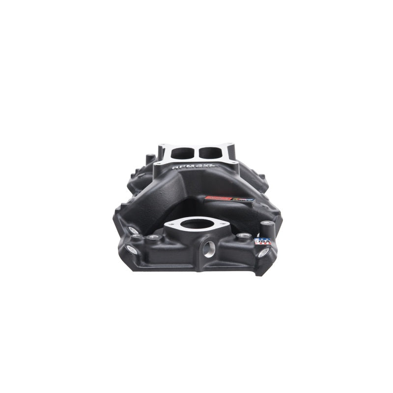 Edelbrock Intake Manifold, Rpm Air-gap, Small-block Chrysler 340-360, Black 75763 Photo - Unmounted