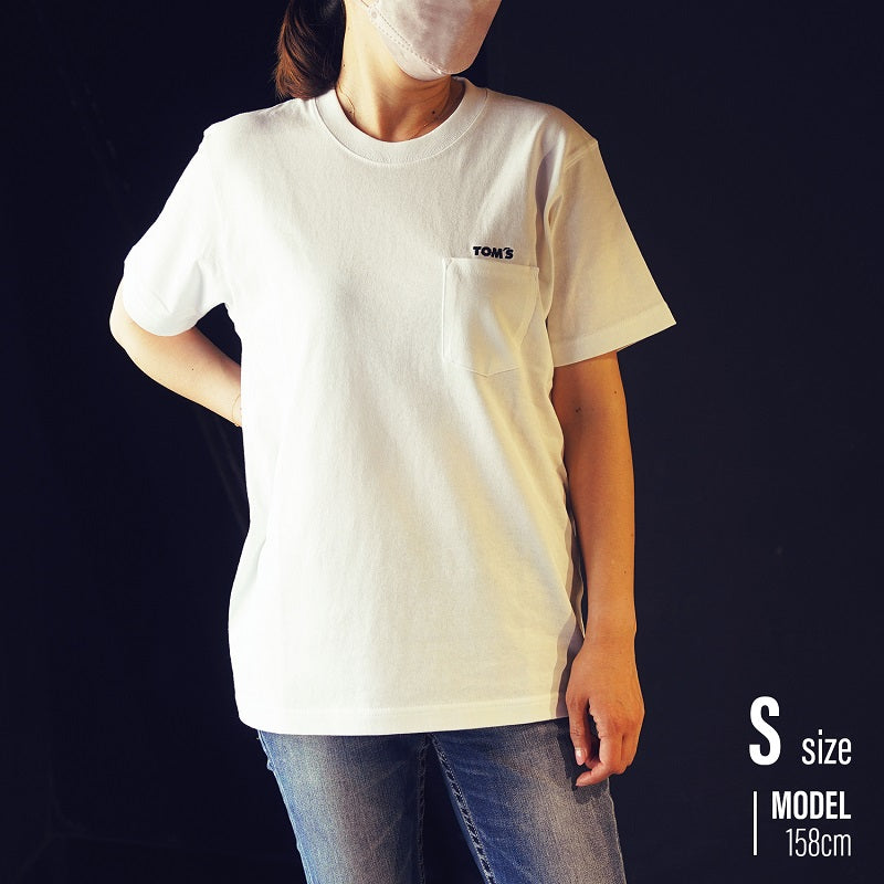 TOM'S Racing Pocket T-Shirt (White or Black) T-Shirt