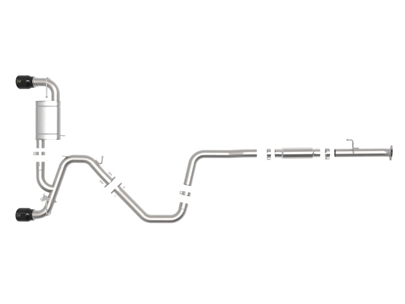 aFe Hyundai Veloster N 21-22 L4-2.0L (t) Takeda Cat-Back Exhaust System- Black Tips 49-37030-B 49-37030-B Photo - Unmounted