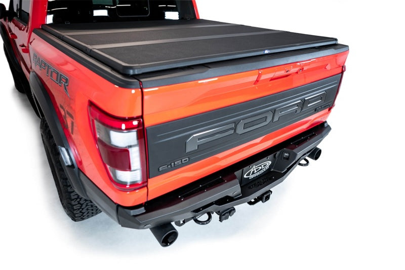 Addictive Desert Designs 2022+ Ford Raptor Stealth Fighter R Bumper w/ 2 Cube Lights - Hammer Black R210081090103 R210081090103 Photo - Mounted