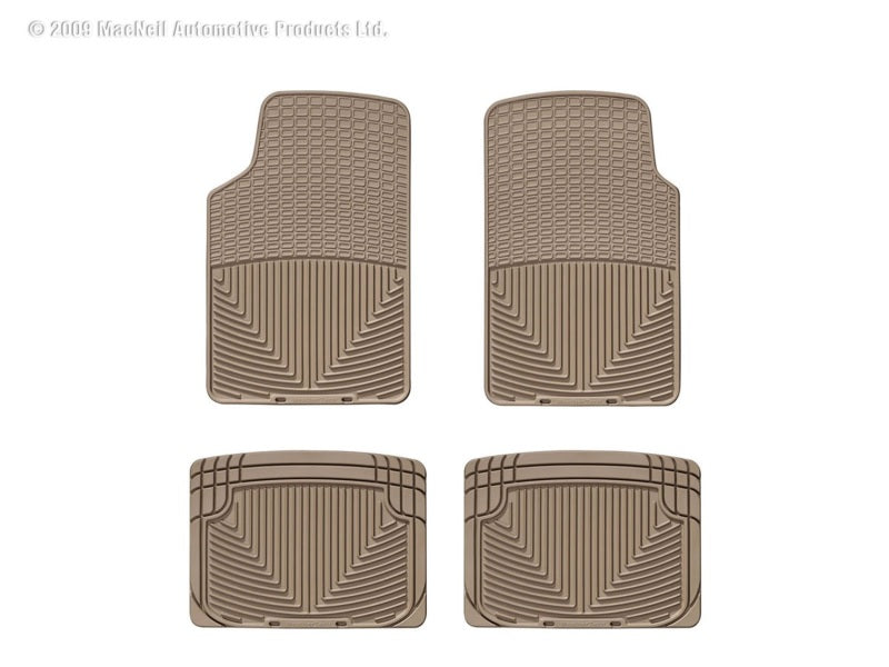 WeatherTech WT Rubber Mats - Rear - Tan Floor Mats Floor Mats - Rubber main image