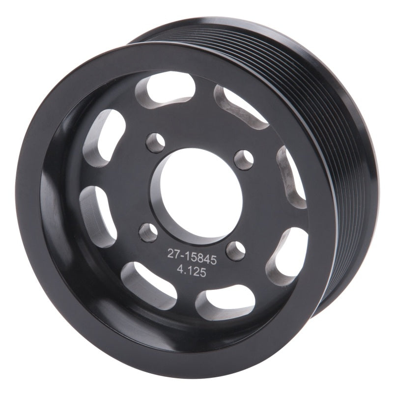 Edelbrock Pulley Supercharger Enforcer 10 Rib 4 125In Black 15845 15845 Photo - Primary