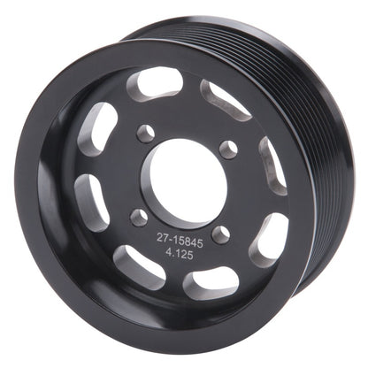 Edelbrock Pulley Supercharger Enforcer 10 Rib 4 125In Black 15845 15845 Photo - Primary