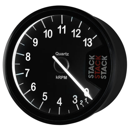 Autometer Stack Clubman Tachometer 80mm 0-3-13K RPM - Black ST200-0313 ST200-0313 User 3