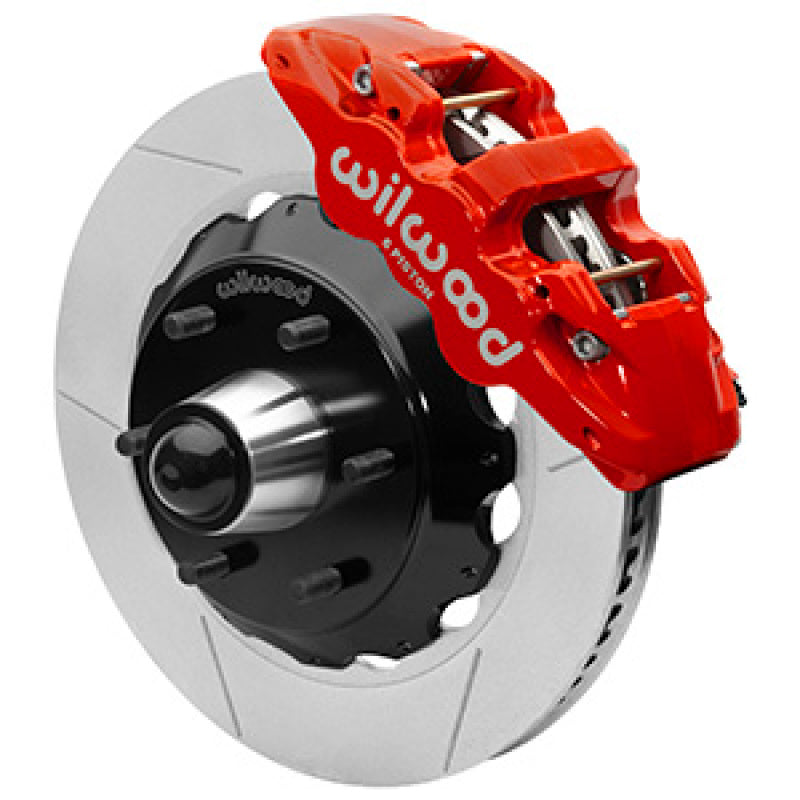 Wilwood 63-87 C10 CPP Spindle AERO6 Front BBK 14in Slotted 6x5.5 BC - Red 140-16459-R