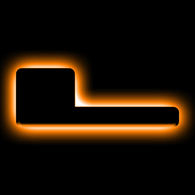 ORACLE Lighting Universal Illuminated LED Letter Badges - Matte Black Surface Finish - L 3141-L-005 3141-L-005 Photo - Primary