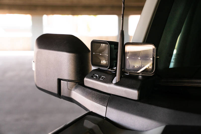 DV8 Offroad DV8 21-22 Ford Bronco A-Pillar Pod Light Mounts LBBR-02 LBBR-02 Photo - Mounted