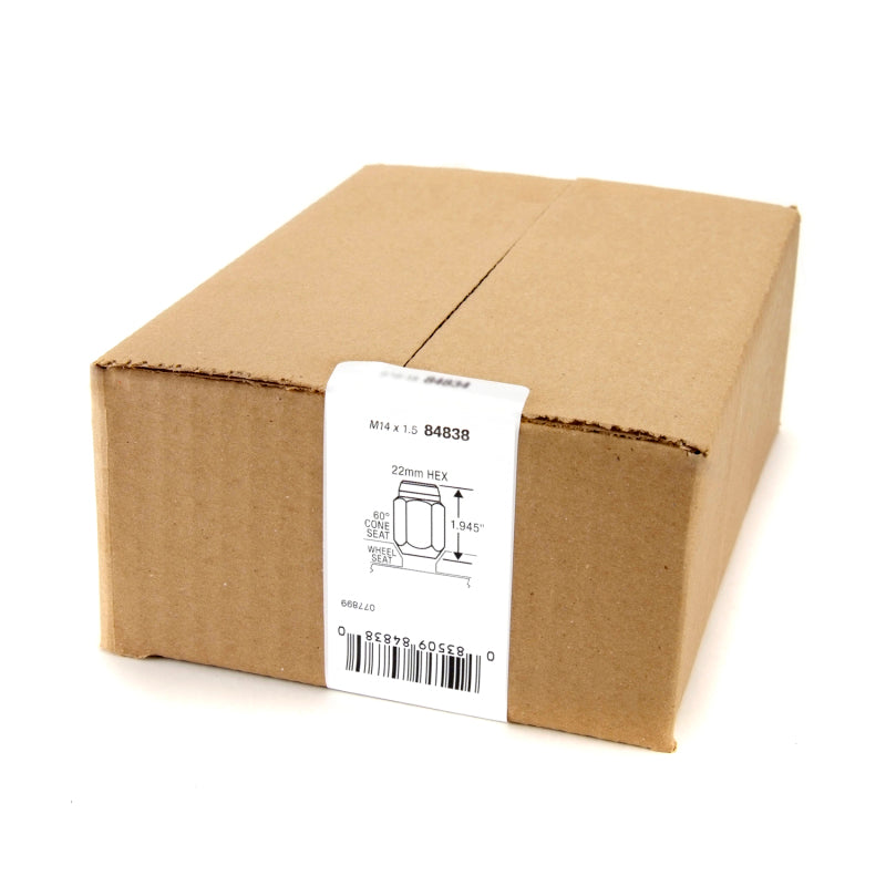 McGard 8 Lug Hex Install Kit w/Locks (Cone Seat Nut) M14X1.5 / 22mm Hex / 1.945in. Length - Chrome 84838 84838 Photo - in package