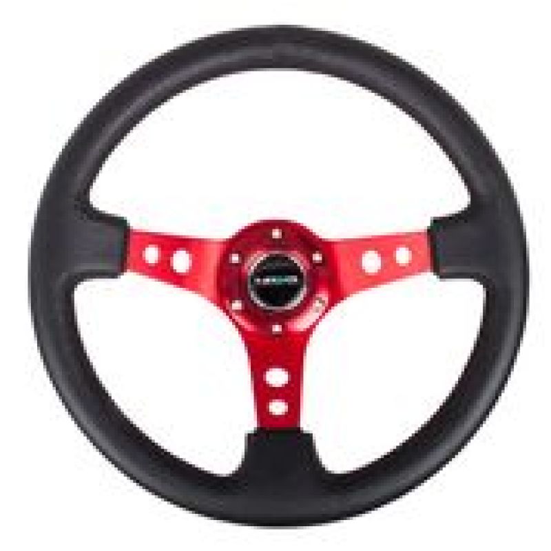 NRG Reinforced Steering Wheel-350mm Sport Steering Wheel (3" Deep) RST-006RD User 1