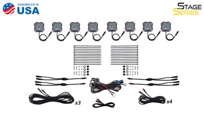 Diode Dynamics Stage Series RGBW LED Rock Light Kit (8-pack) DD7745C DD7745C User 7