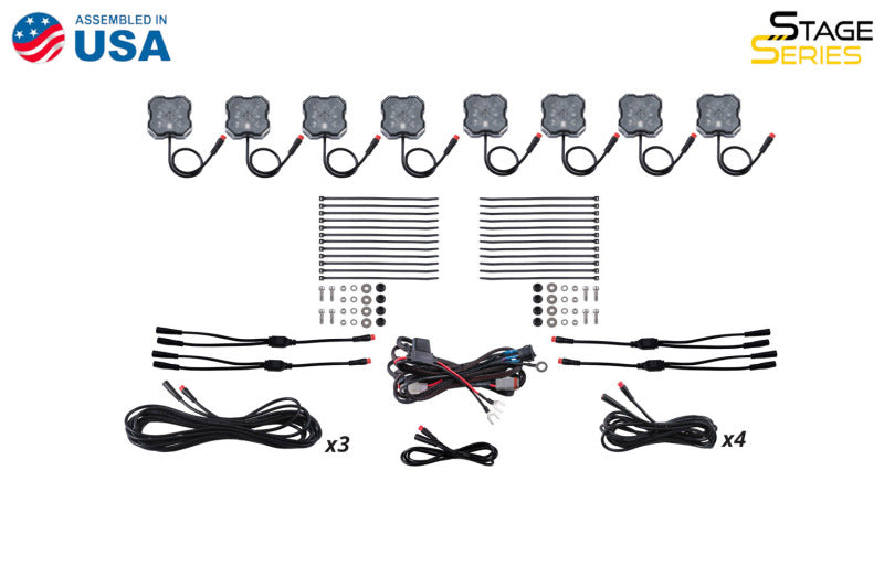 Diode Dynamics Stage Series RGBW LED Rock Light Kit (8-pack) DD7745C DD7745C User 7