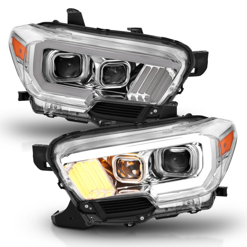 Anzo  2016-2017 Toyota Tacoma Projector Headlights w/ Plank Style 111380 Photo - Primary