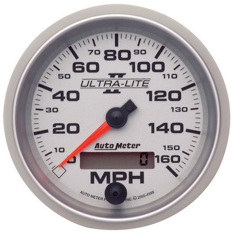 Autometer Gauge, Speedometer, 3 3/8", 160MPH, Elec. Programmable, Ultra-Lite 4988 Photo - Primary