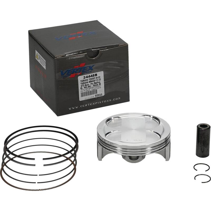 Vertex Pistons Vertex Piston 21-23 Yamaha WR 450 F 450cc Forged Replica Piston Kit 24448B 24448B Photo - Primary