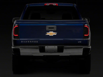 Raxiom 14-18 Chevrolet Silverado 1500 Axial Series LED Tail Lights- Blk Housing (Smoked Lens) S151298 S151298 Photo - Close Up