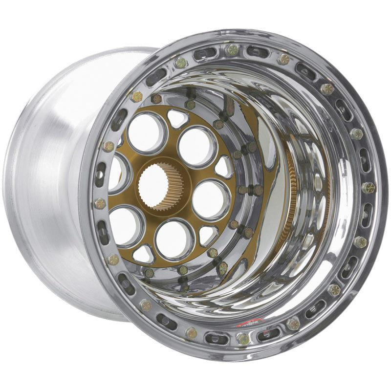 Weld Magnum Sprint 15x15 / 42-Spline / 6in. BS Gold Wheel - Inner Beadlock / No Cover 735-51536 735-51536 Photo - Primary
