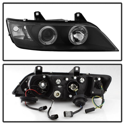 Spyder BMW Z3 96-02 Projector Headlights LED Halo Black High H1 Low H1 PRO-YD-BMWZ396-HL-BK 5009081 5009081 Photo - Unmounted