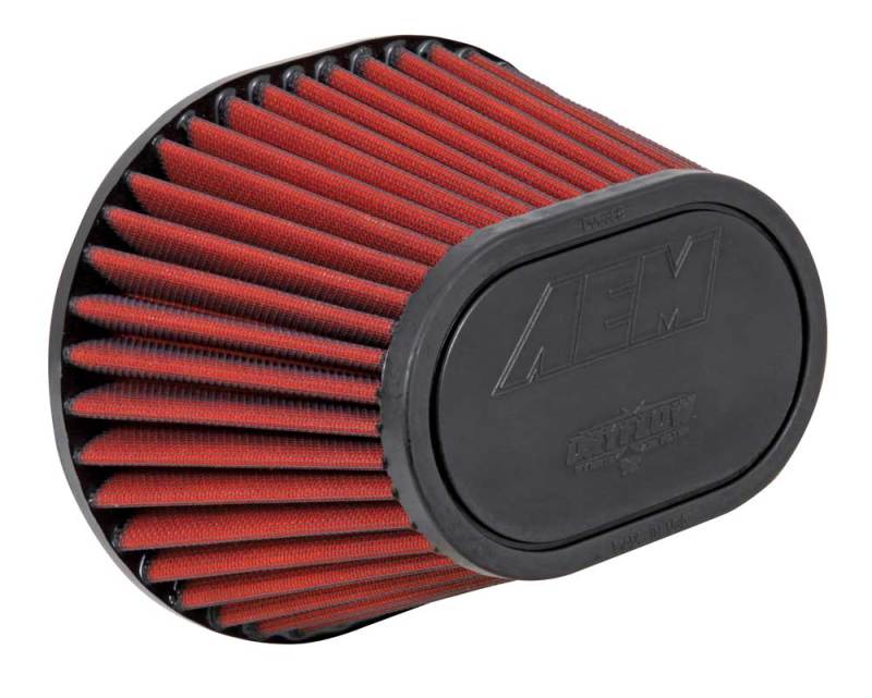 AEM Induction AEM Dryflow Air Filter - 3.5in FLG / 8-1/2in L x 7in W / Top 6-1/4in L x 4in W / 5-1/2in H (S/O) 21-2148DK 21-2148DK Photo - Primary