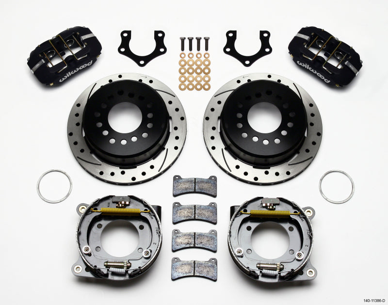 Wilwood FDP-LP 11.00" P-Brake Kit, Drilled, Mopar/Dana 2.50" Off, w/Snap Ring 140-11386-D Photo - Primary