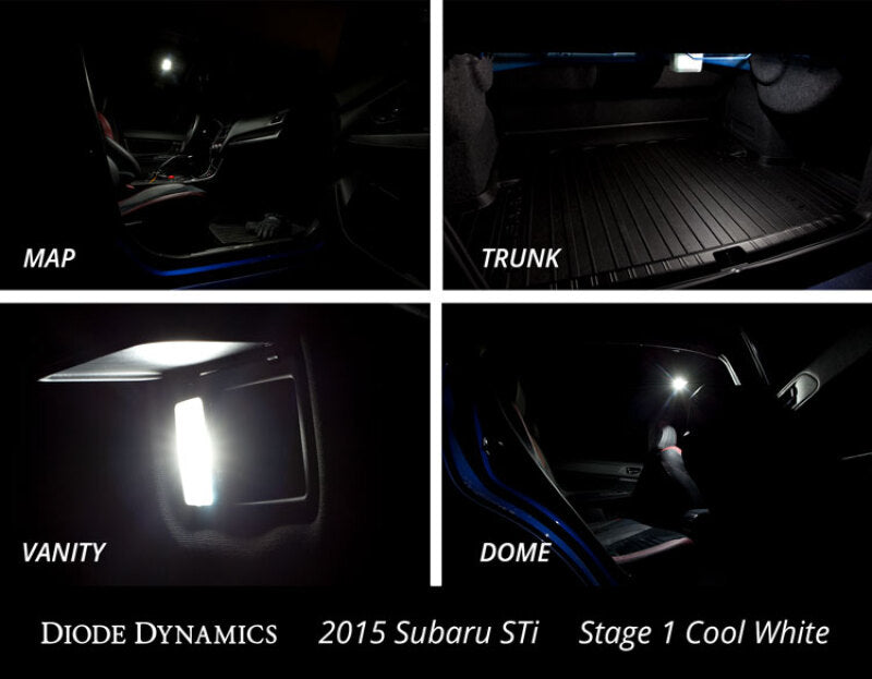 Diode Dynamics 15-19 Subaru WRX Interior Light Kit Stage 1 - Cool - White DD0266 DD0266 User 3