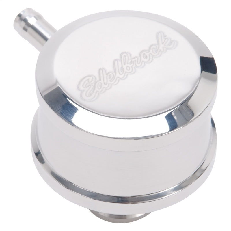 Edelbrock Pcv For Valve Cover, Aluminum, Round Push In With 90-degree Port 4407 Photo - Unmounted