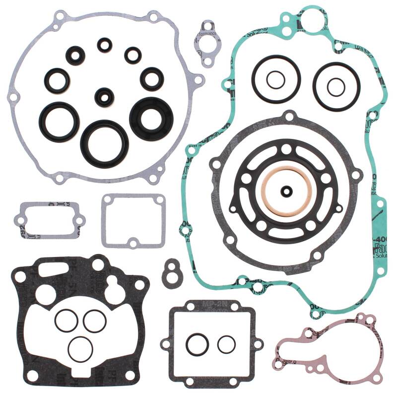Vertex Pistons Vertex Gaskets 95-97 Kawasaki KX125 Complete Gasket Kit w/ Oil Seals 811425 811425 Photo - Primary