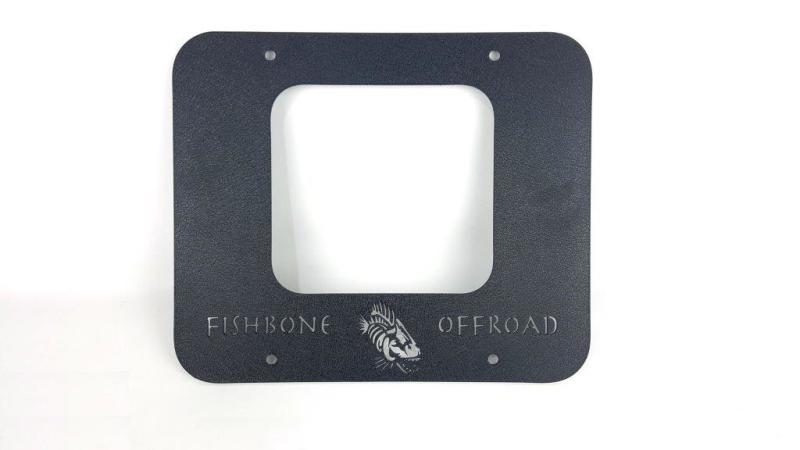 Fishbone Offroad 97-06 Jeep Wrangler TJ Tailgate Plate - Black Textured Powercoat Aluminum FB31058 FB31058 User 1