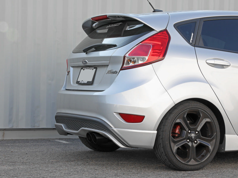 aFe Takeda Series 2 1/2in 304 SS Cat-Back 14-19 Ford Fiesta L4-1.6L (t) w/Black Tip 49-33140-B 49-33140-B Photo - Mounted