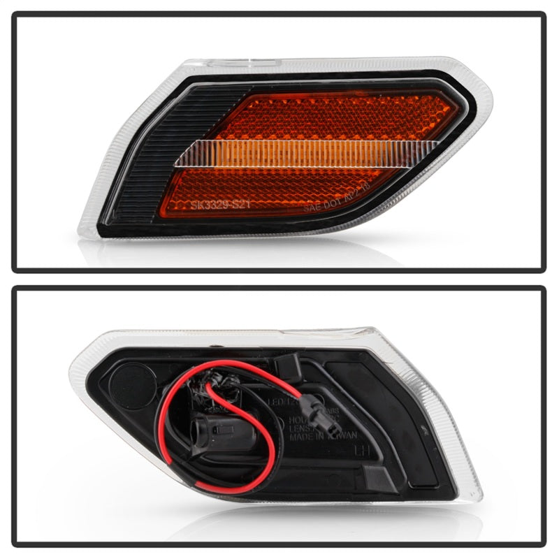 Spyder Jeep Wrangler 19-20 LED Side Marker Lights - Black (SML-YD-JW19-LED-BK) 5087836 5087836 Photo - Unmounted