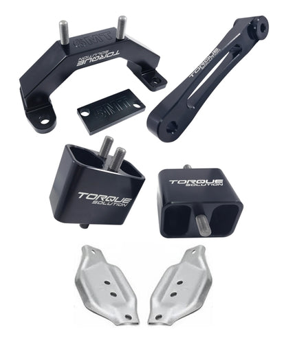 Torque Solution Engine / Trans / Pitch Mount Kit w/ Mount Plates: Subaru WRX 2002-2014 / STi 2004+ TS-SU-123SB-PL Photo - Primary