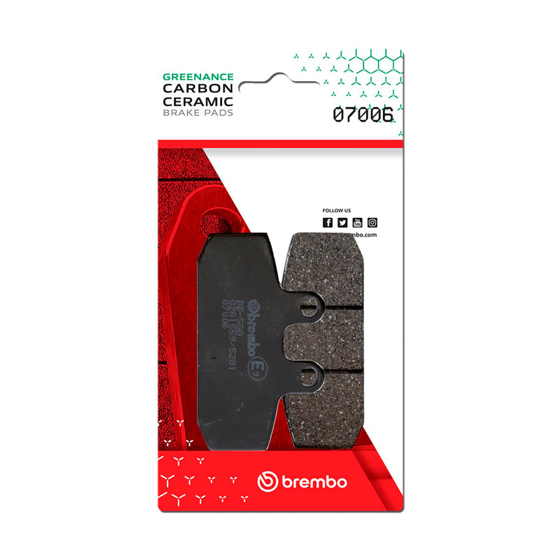 Brembo OE Aprilia Scarabeo/Aprilia Sportcity/Gilera Coguar Carbon Ceramic Brake Pad - Front 07006 07006 User 1