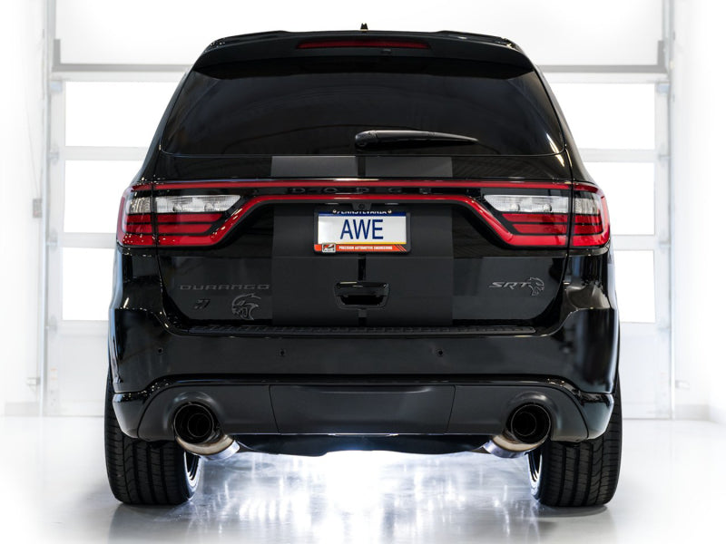 AWE Tuning 18-23 Dodge Durango SRT & Hellcat Touring Edition Exhaust - Diamond Black Tips 3015-33952 3015-33952 Photo - Mounted