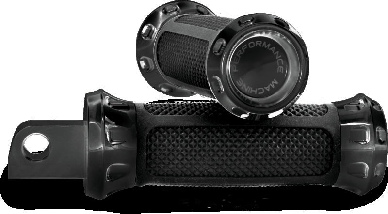 Performance Machine Footpegs Overdrive - Black Ano 0035-1158-B 0035-1158-B Photo - Primary