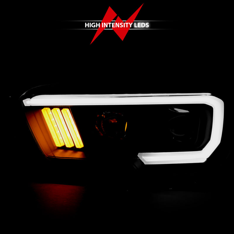 Anzo  16-17 Toyota Tacoma Projector Headlights w/ Plank Style Design 111379 User 6
