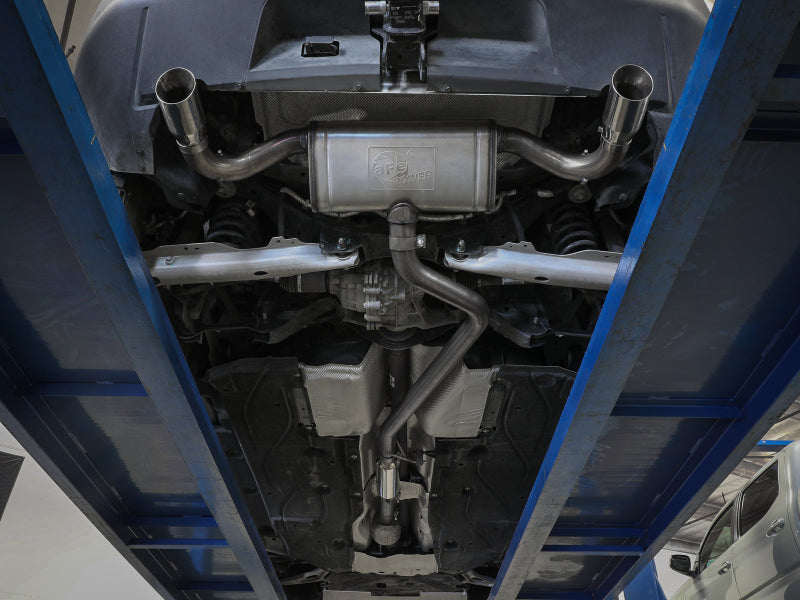 aFe Ford Bronco Sport 21-22 L3-1.5L (t)/L4-2.0L (t) Vulcan Cat-Back Exhaust System- Carbon Tips 49-33142-C 49-33142-C Photo - Mounted
