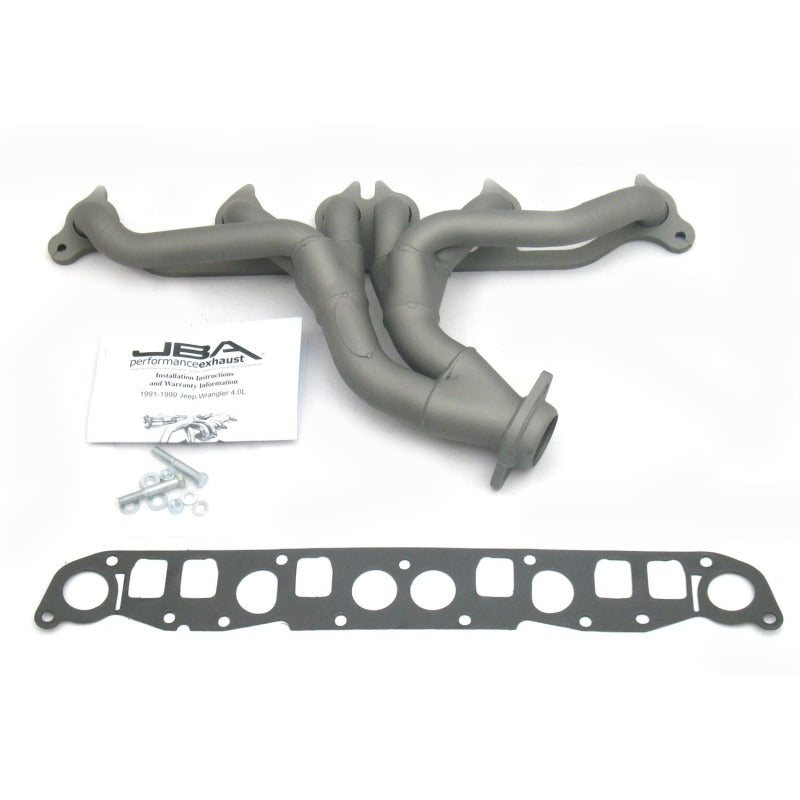 JBA 91-99 Jeep 4.0L 1-1/2in Primary Ti Ctd Cat4Ward Header 1526SJT 1526SJT Photo - Primary