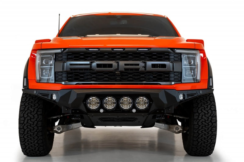 Addictive Desert Designs 2021+ Ford Raptor Bomber Front Bumper w/ 4 Rigid 360 6in Light Mounts F210014110103 F210014110103 Photo - Mounted