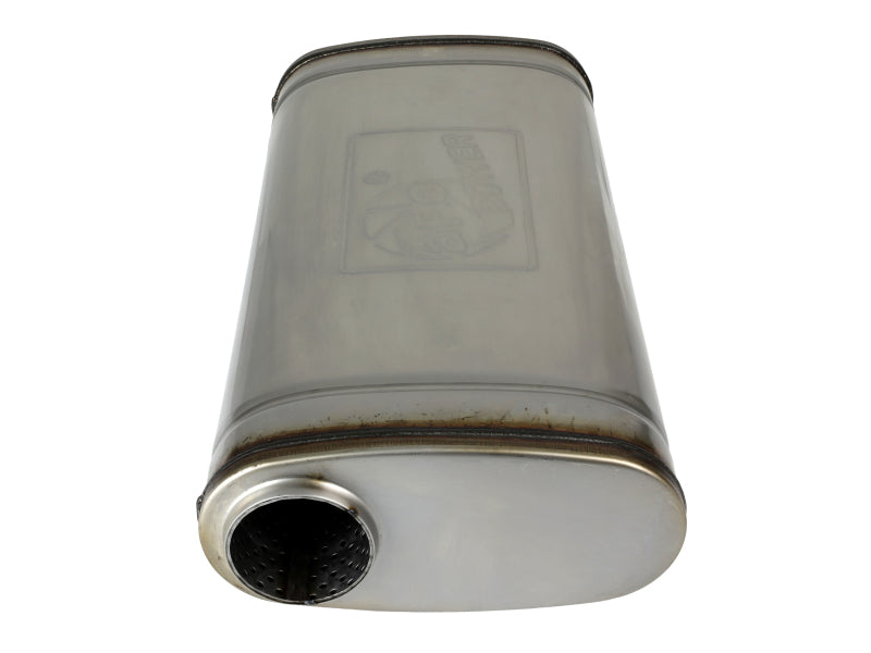 aFe MACH Force XP 304 Stainless Steel Muffler 2.5in Center/Offset 18in L x 9in W x 4in H 49M30019 49M30019 Photo - Unmounted