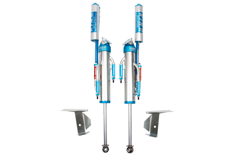 King Shocks 07-18 Jeep Wrangler JK Rear 2.5 Dia Hose Remote Bypass Shocks 3-5in Lift (Pair) 25001-346