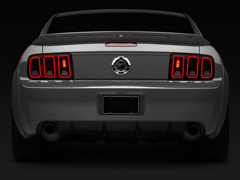 Raxiom 05-09 Ford Mustang Gen5 Tail Lights- Black Housing (Smoked Lens) 49169 49169 Photo - Close Up