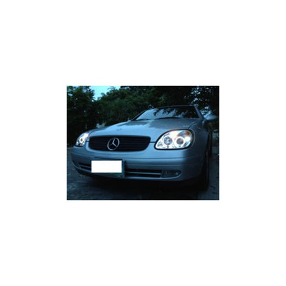 Spyder Mercedes Benz SLK 98-04 Projector Halogen Model- LED Halo Chrm PRO-YD-MBSLK98-1PC-HL-C 5011206 5011206 Photo - Mounted