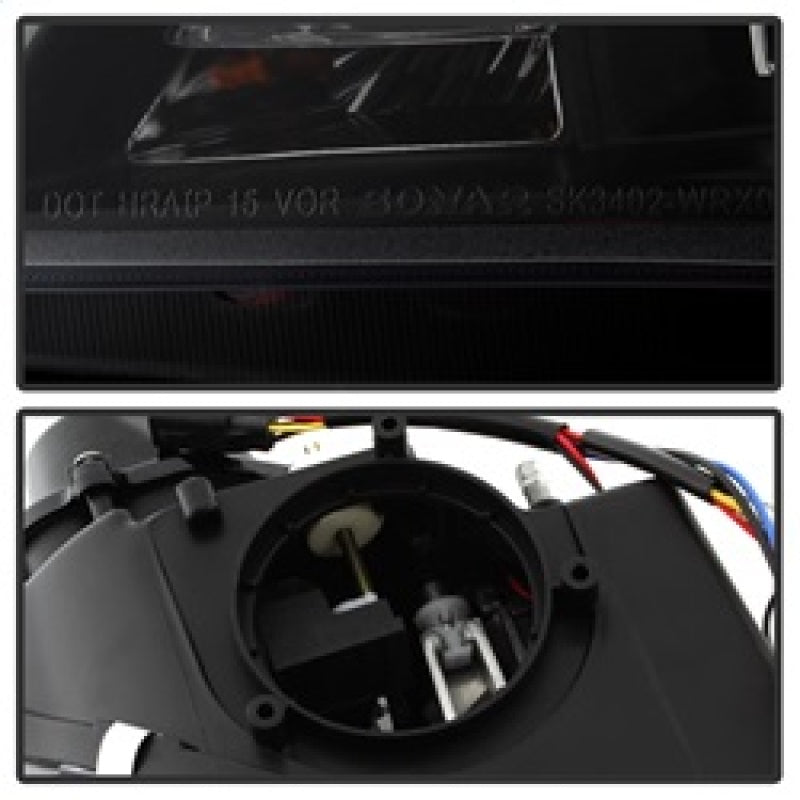 Spyder Subaru WRX 06-07 Projector Headlights - HID Model Only - Black PRO-YD-SWRX06-HID-LBDRL-BK 5083913 5083913 Photo - Unmounted