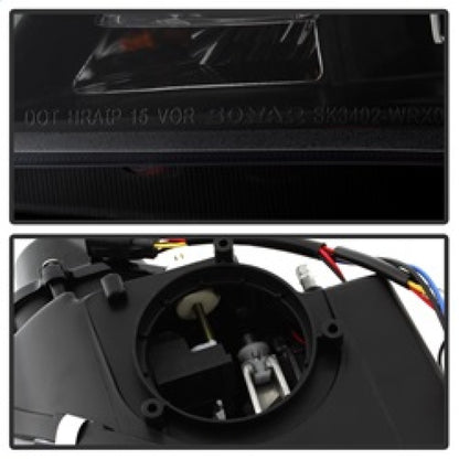 Spyder Subaru WRX 06-07 Projector Headlights - HID Model Only - Black PRO-YD-SWRX06-HID-LBDRL-BK 5083913 5083913 Photo - Unmounted