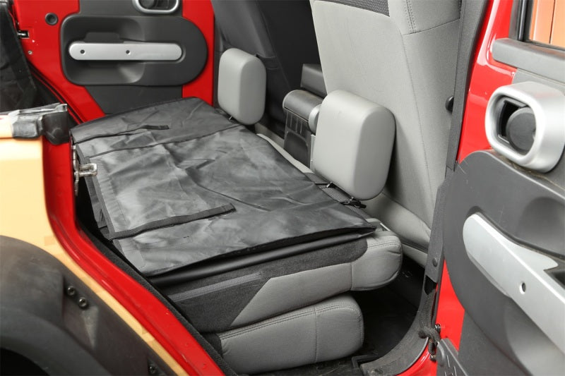Rugged Ridge C3 Cargo Cover,No Subwoofer;07-18 Jeep Wrangler JKU,4 Door 13260.01 Photo - Mounted