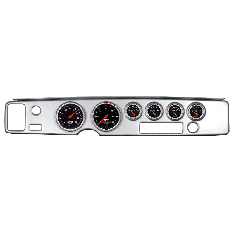 Autometer Designer Black 70-81 Firebird Dash Kit 6pc Tach / MPH / Fuel / Oil / WTMP / Volt 7028-DB 7028-DB Photo - Primary