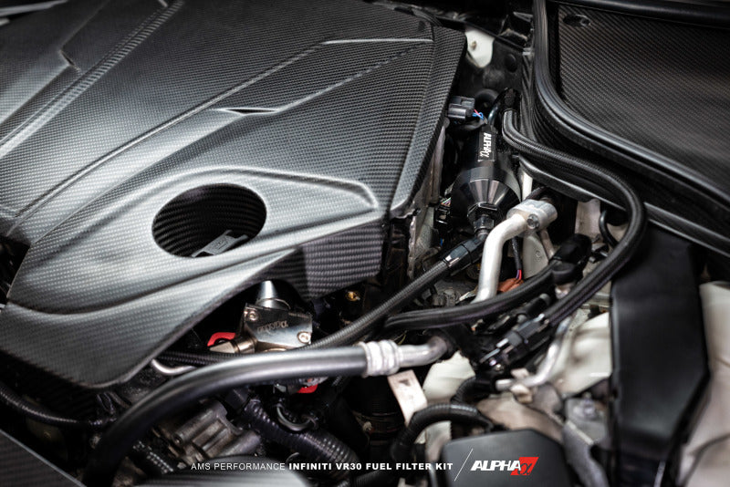 AMS Performance Infiniti Q50/Q60 Red Alpha Flex Fuel Filter Kit (Standalone / No AMS Flex Fuel Kit) ALP.28.07.0009-1 ALP.28.07.0009-1 Photo - Mounted
