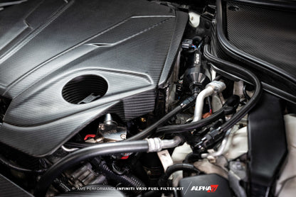 AMS Performance Infiniti Q50/Q60 Red Alpha Flex Fuel Filter Kit (Standalone / No AMS Flex Fuel Kit) ALP.28.07.0009-1 ALP.28.07.0009-1 Photo - Mounted