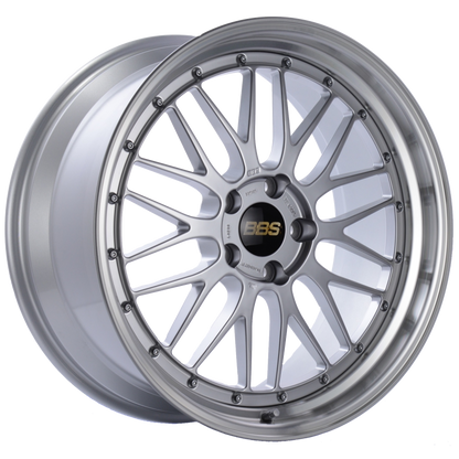 BBS LM 20x9.5 5x120 ET37 Diamond Silver Center Diamond Cut Lip Wheel -82mm PFS/Clip Required LM230DSPK LM230DSPK Photo - Primary
